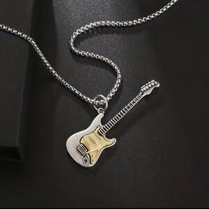 Large Guitar Rocker Necklace #737